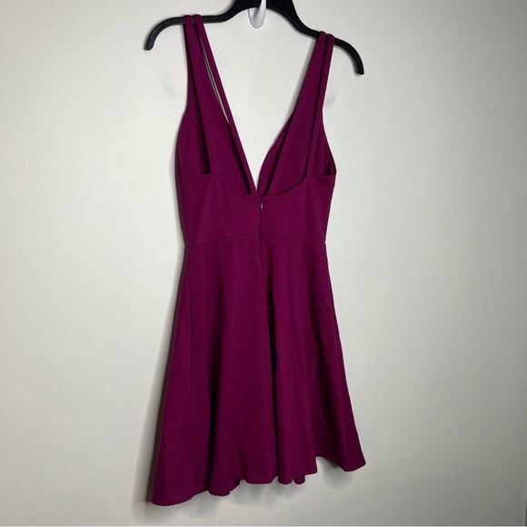 Lulus magenta sexy skater dress size medium - Picture 8 of 10